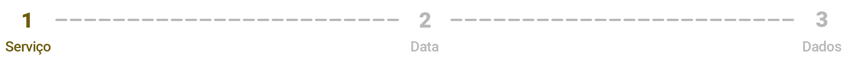 Passo número 1 do Formulário - Serviço